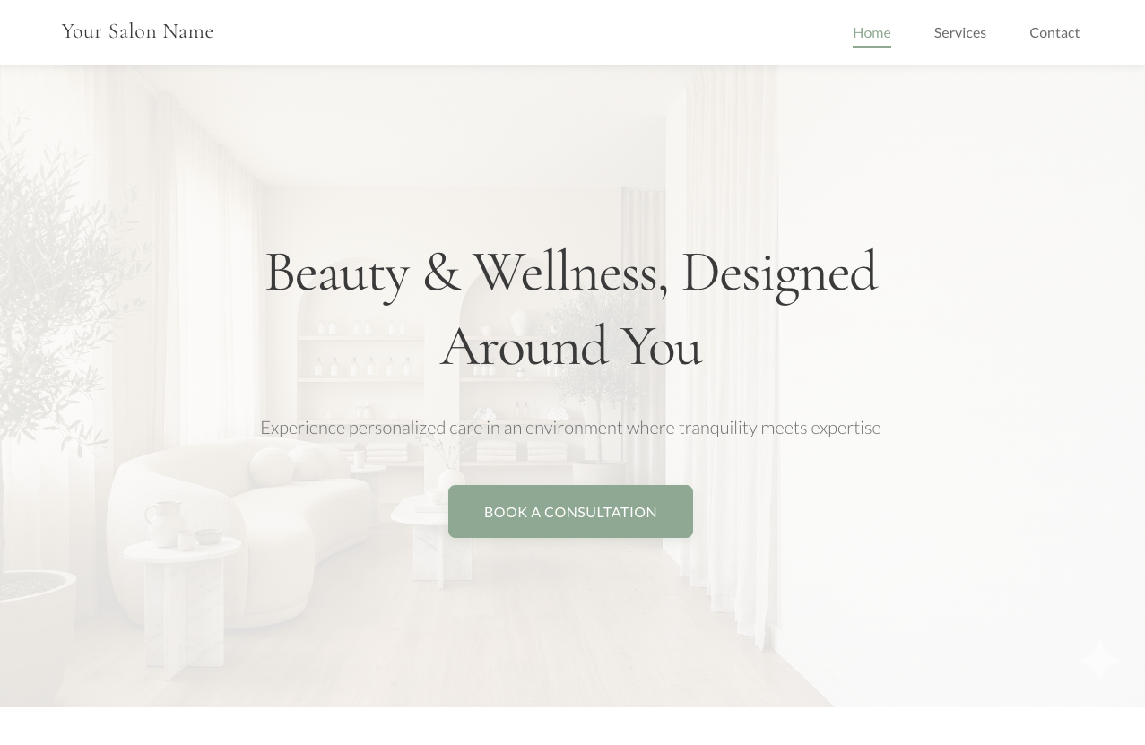 Beauty & Wellness Template
